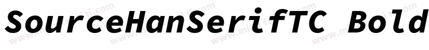 SourceHanSerifTC Bold B5pc H字体转换